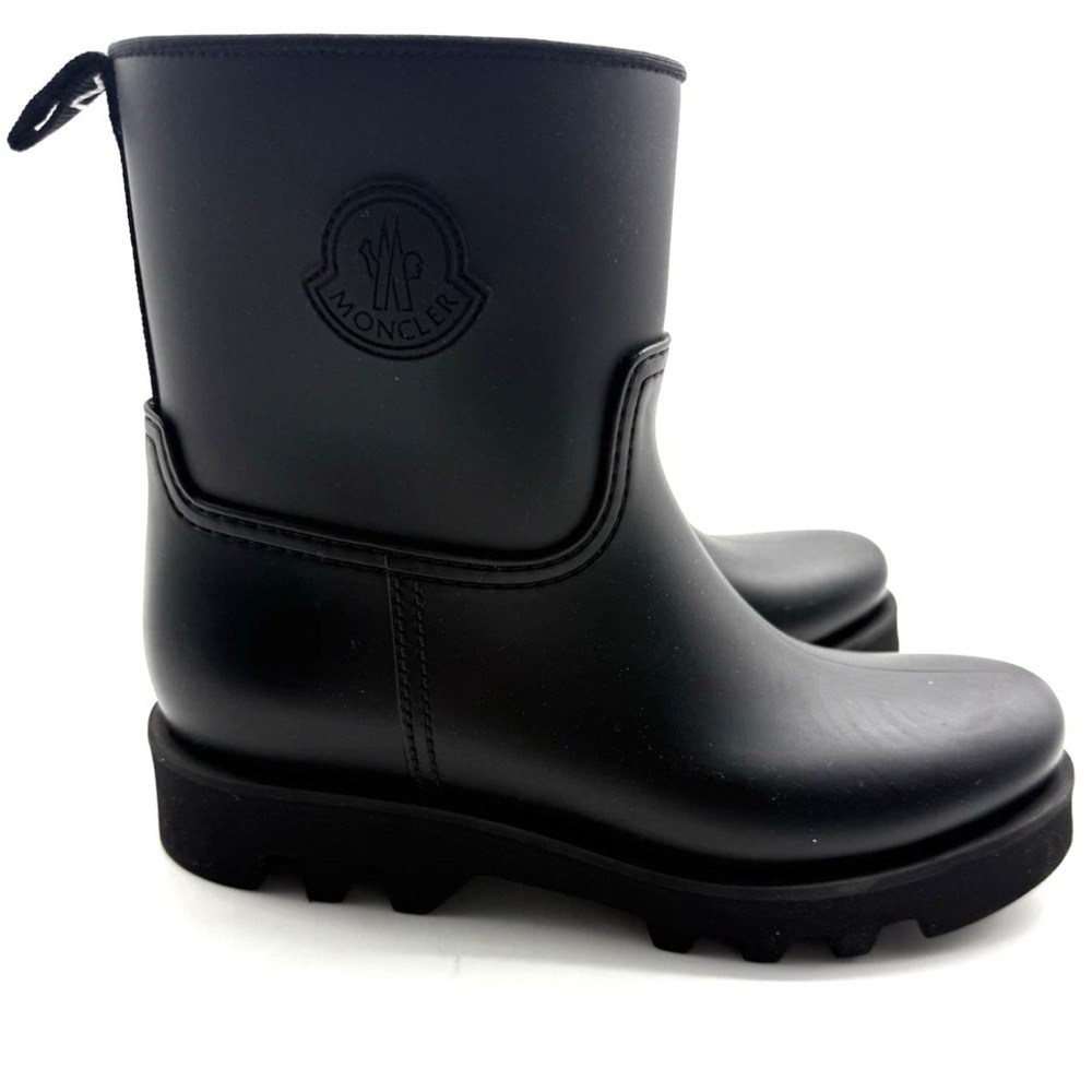 Moncler Ginette Waterproof Logo Rain Booties - Picture 5 of 8